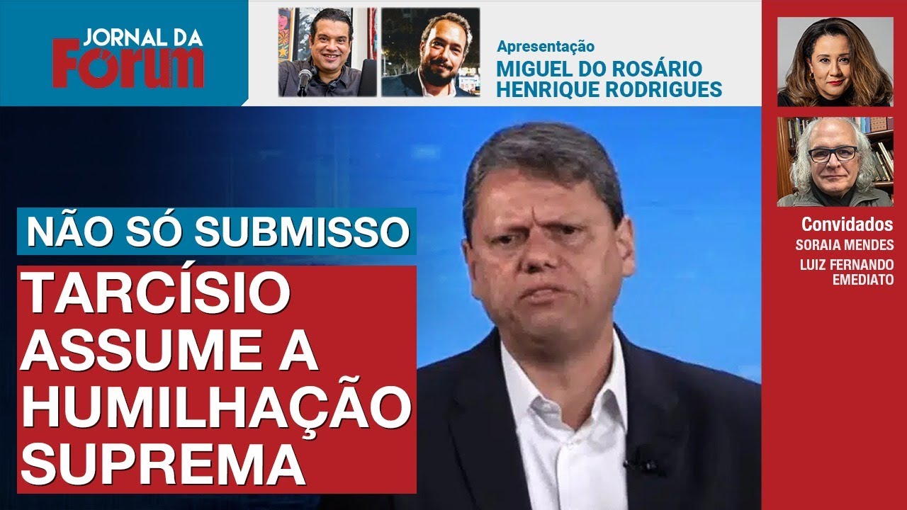 Tarcísio de Freitas humilhado diante de todo o Brasil | Nikolas festeja “engajamento” e “interações”