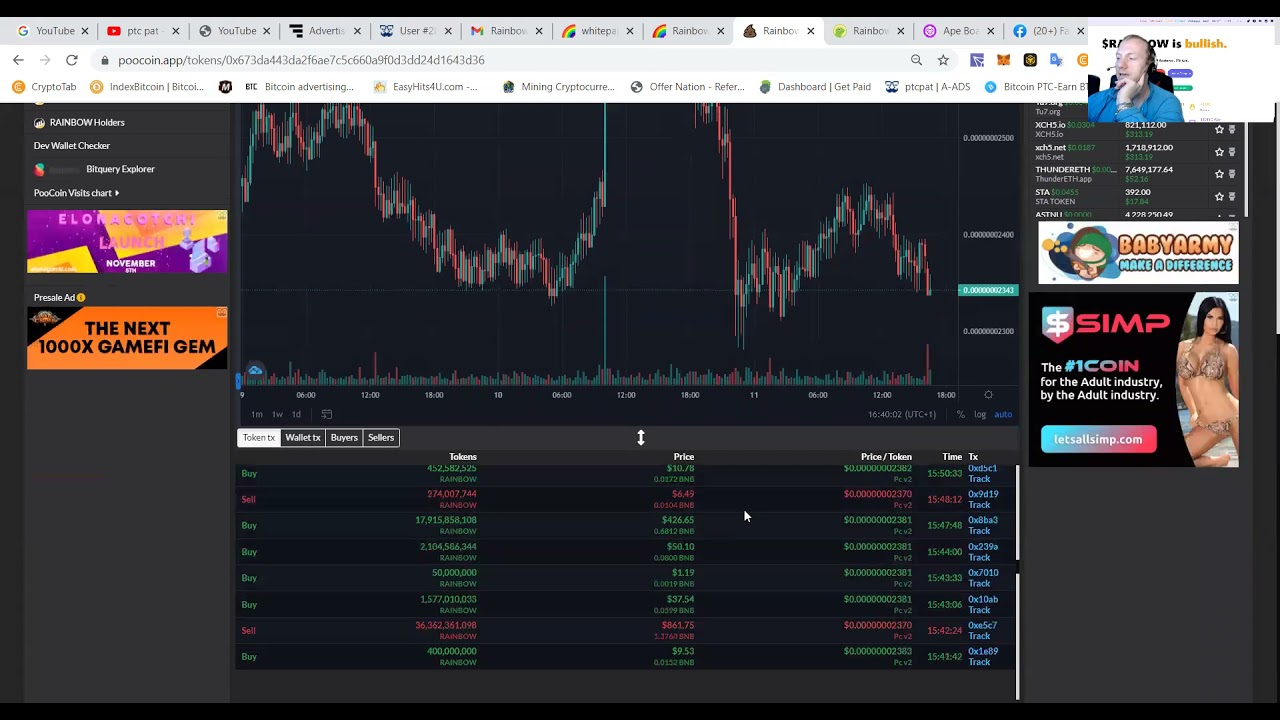 Rainbow token laptop Part 1 #PtcPat shows why and how to buy BULLISH update in part 2 Mobile edition