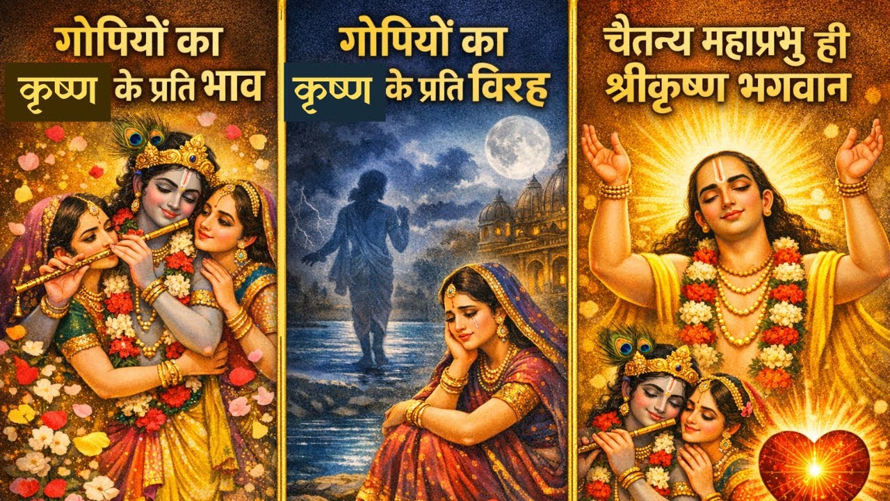 नाट्य प्रस्तुति | गोपियों का कृष्ण के प्रति भाव | गोपियों का विरह | चैतन्य महाप्रभु ही श्री कृष्ण 