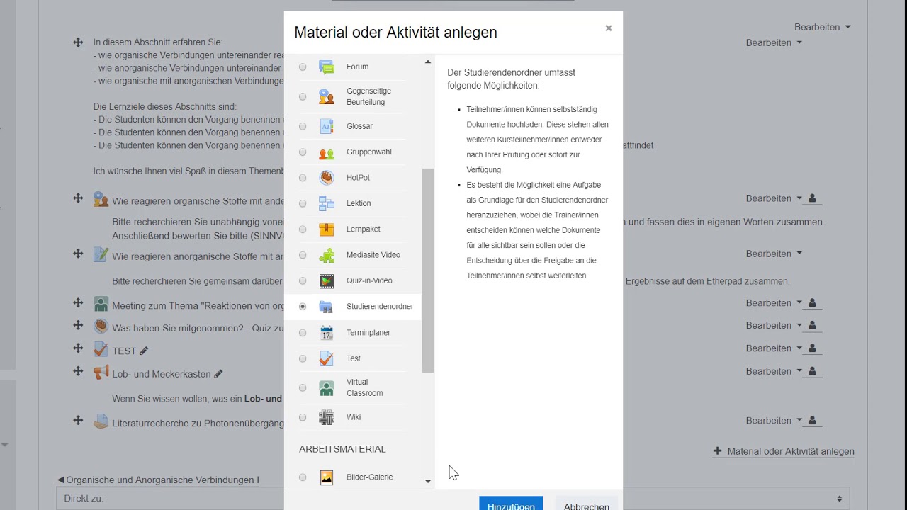 TUM Moodle Abgaben einer Aufgabe für alle KursteilnehmerInnen freigeben