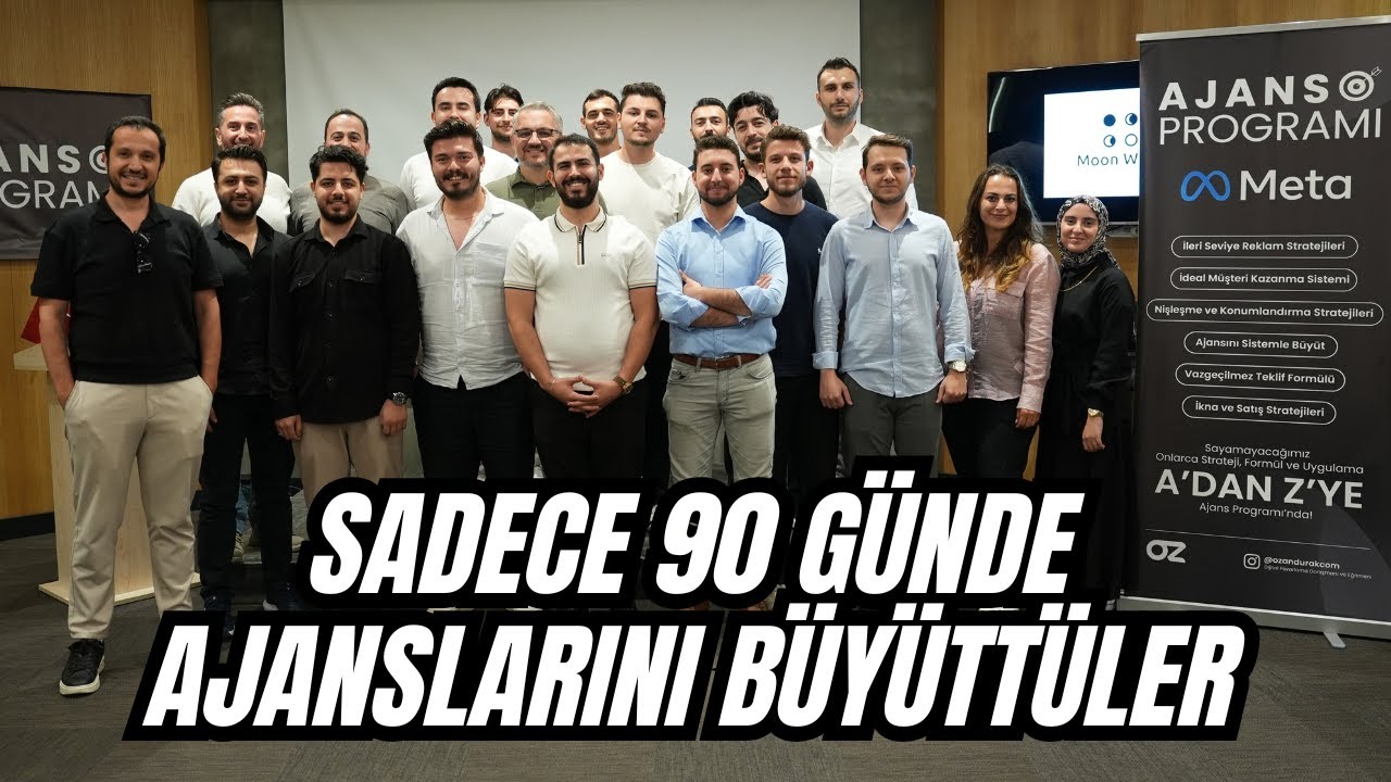 Ajans Programı Final | 90 Günde Ajansını Büyütmenin Kanıtlanmış Yolu