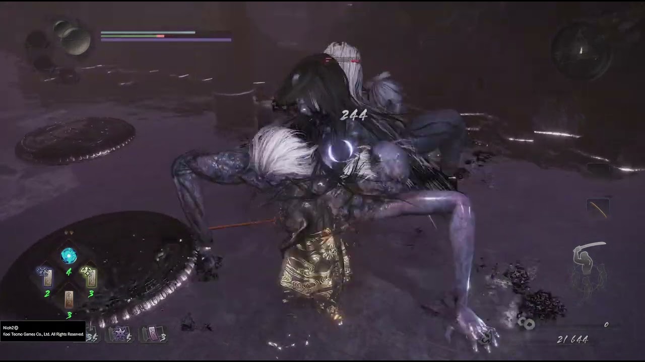 Nioh 2 Vs Onryoki Boss fight extra