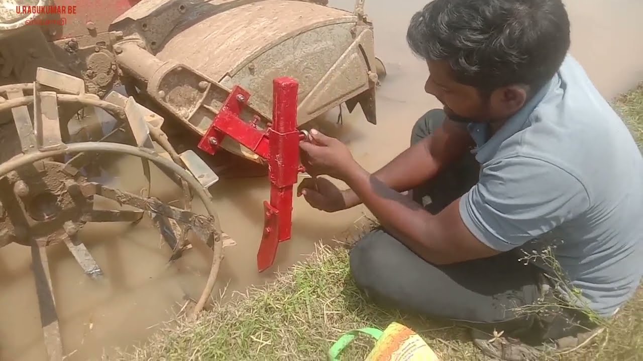 side cultivetor attachment in VST shakti 165 DI power tiller 🔧 பவர் டில்லர் அட்டச்மெண்ட் 🛠️