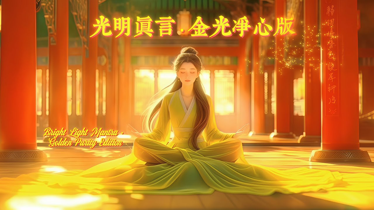 光明真言 · 金光净心版｜Bright Light Mantra · Golden Purity Edition