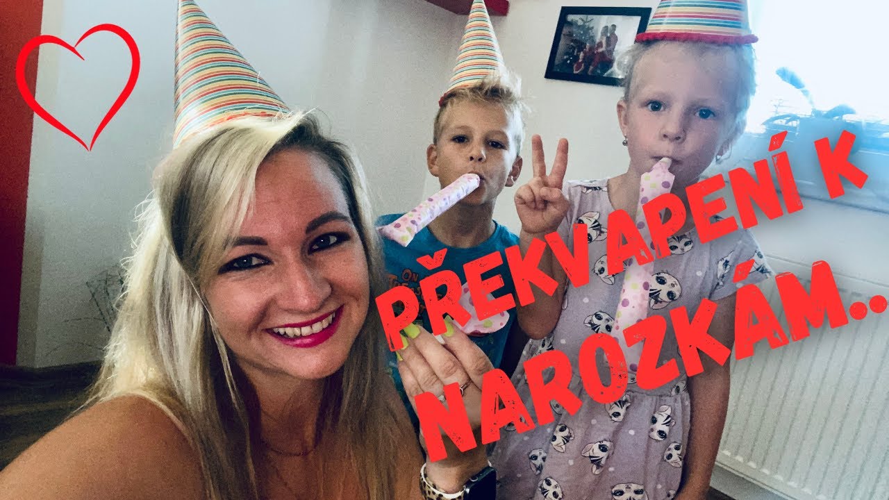 Překvapení k narozkám - děti nic netuší...a dopoledne na zápase - krásný den