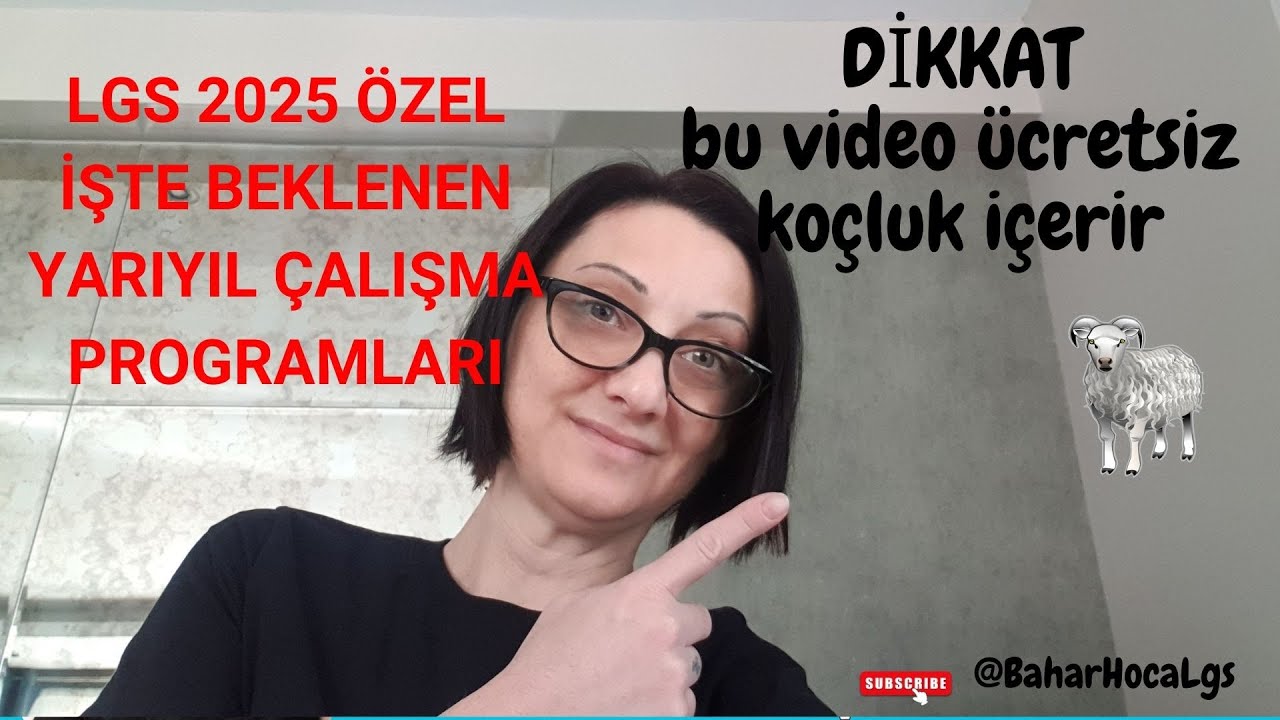 YARIYIL ÇALIŞMA PROGRAMI LGS 2025 ÖZEL
