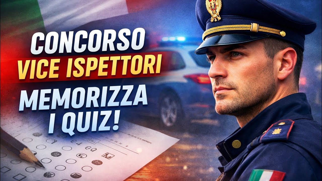 Come memorizzare i quiz Vice Ispettori Polizia di Stato 