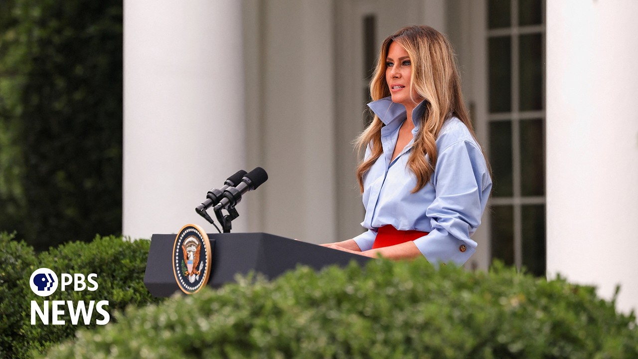 WATCH: First lady Melania Trump announces Fostering the Future partnership with IndyCar and Fox