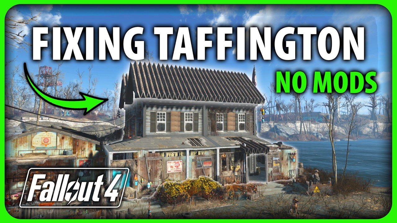 Fallout 4 - Fixing Taffington Boathouse (No Mods)