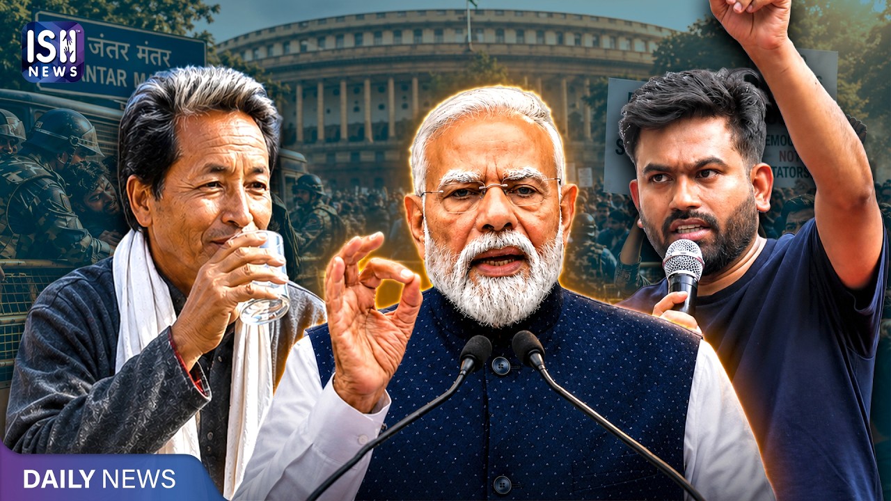 Sonam Wangchuk Ends Hunger Strike After 26 Days: PM Modi&rsquo;s Late-Night Message | ISH News
