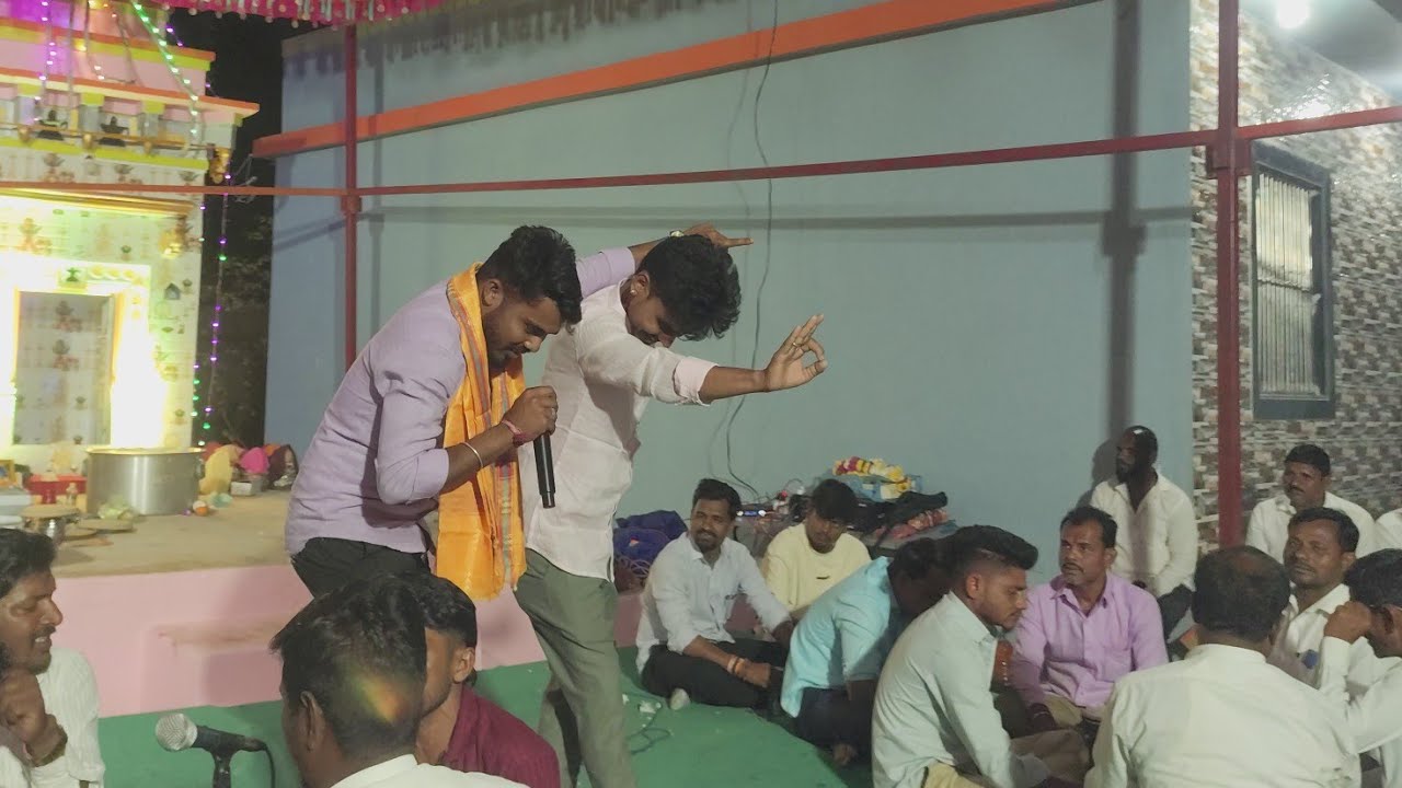 Akash Chavan 🆚 Chotta Maruti Banjara New Bhajan Mukaballa At Lingsalli Tanda #banjarabhajan #bhajan 