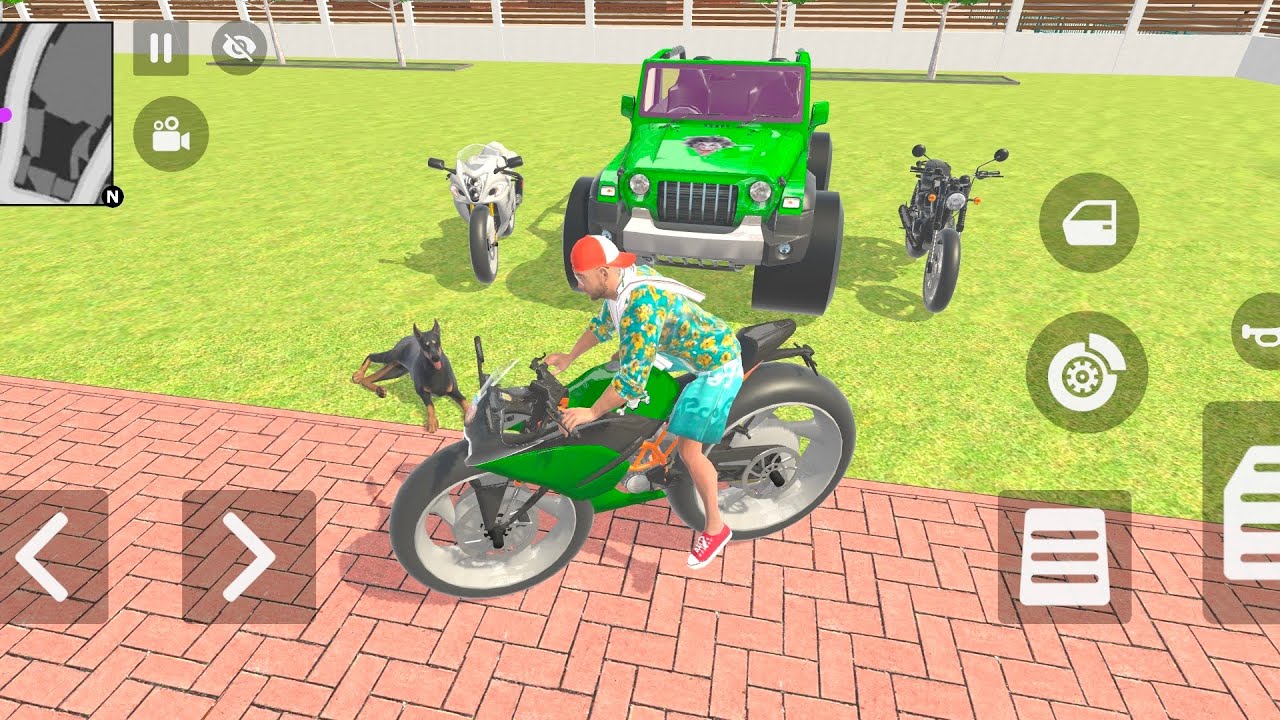 Car Bike Game: Franklin ordered an Indian Tractor and drives a new Indian Police SUV in the game
