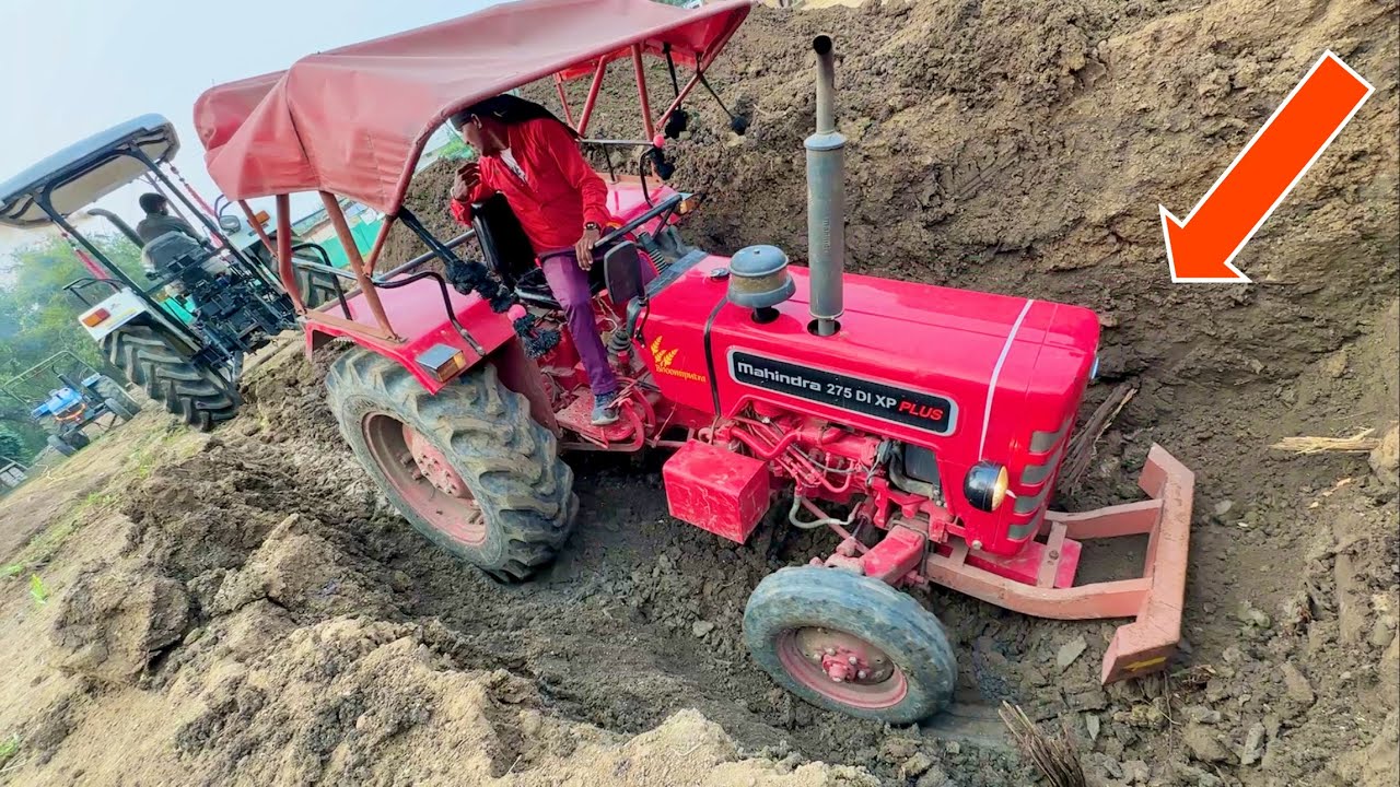 Pulling Test किसमे कितना है दम Mahindra 275 गड्डे में गिर गया New Holland 5500 | JCB 3dx Xpert