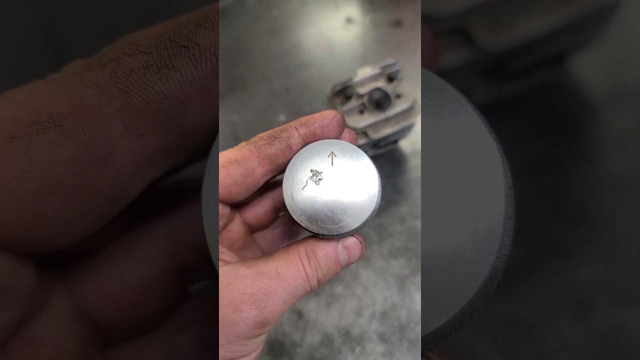 Correct Way To Point Arrow On 2 Stroke Engine Pistons - #shorts