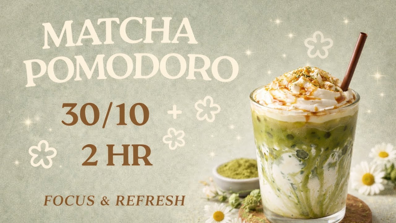 Matcha Study Session 🍵 | 30/10 Focus Timer