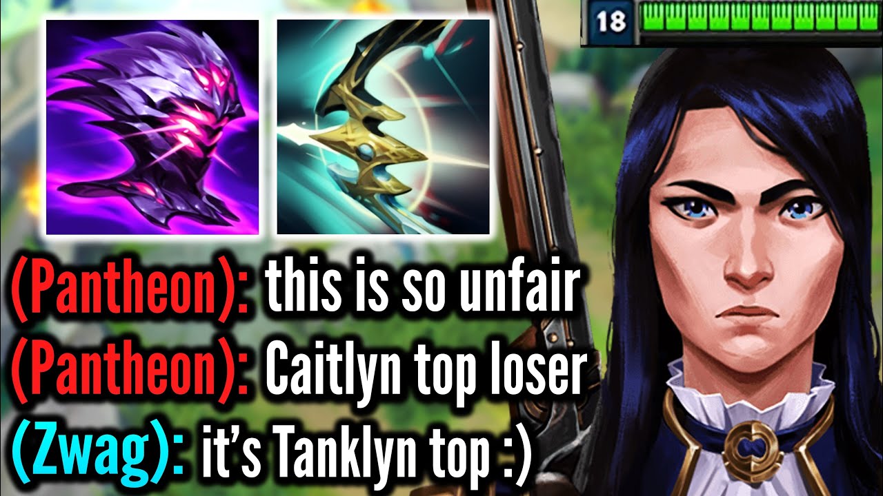 TANK CAITLYN TOP IS A LITERAL CHEAT CODE! (4000+ HP, 200+ ARMOR, 200+ MR)