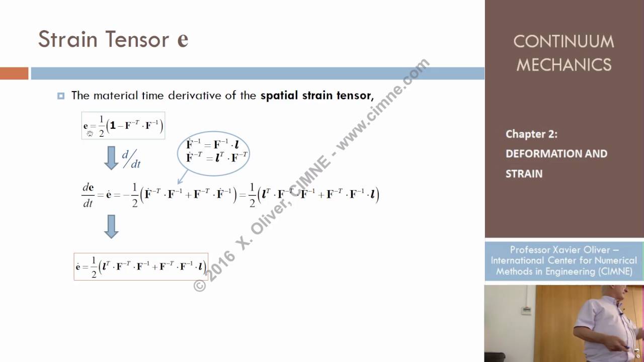 Continuum Mechanics - Ch 2 - Lecture 17 - Material Time Derivative