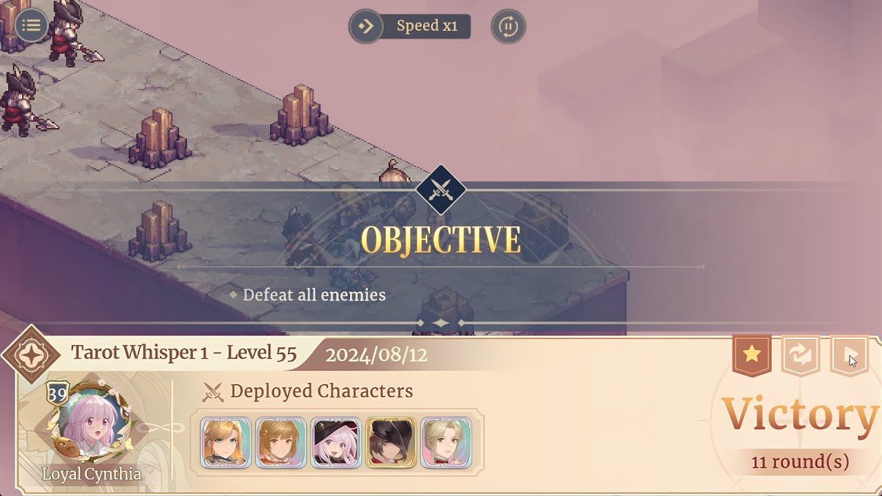 Tarot Whisper Residual 1 - Stage 7 Level 55 (Voyager Level 39) [Sword of Convallaria]