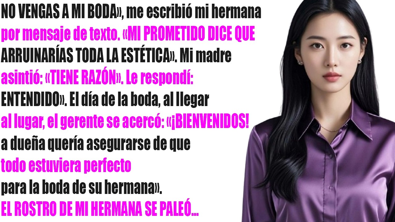 Mi hermana me prohibió ir a su boda… hasta que vio al dueño del lugar 😳
