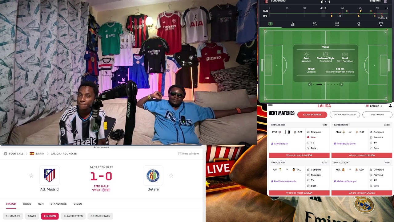 EPL: Sunderland VS Brighton Hove Albion | Watchalong Match Reactions | RW30
