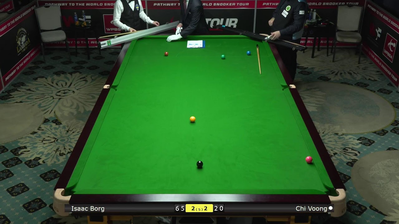 European Snooker Championships -  Men Groups: Isaac Borg vs Chi Voong