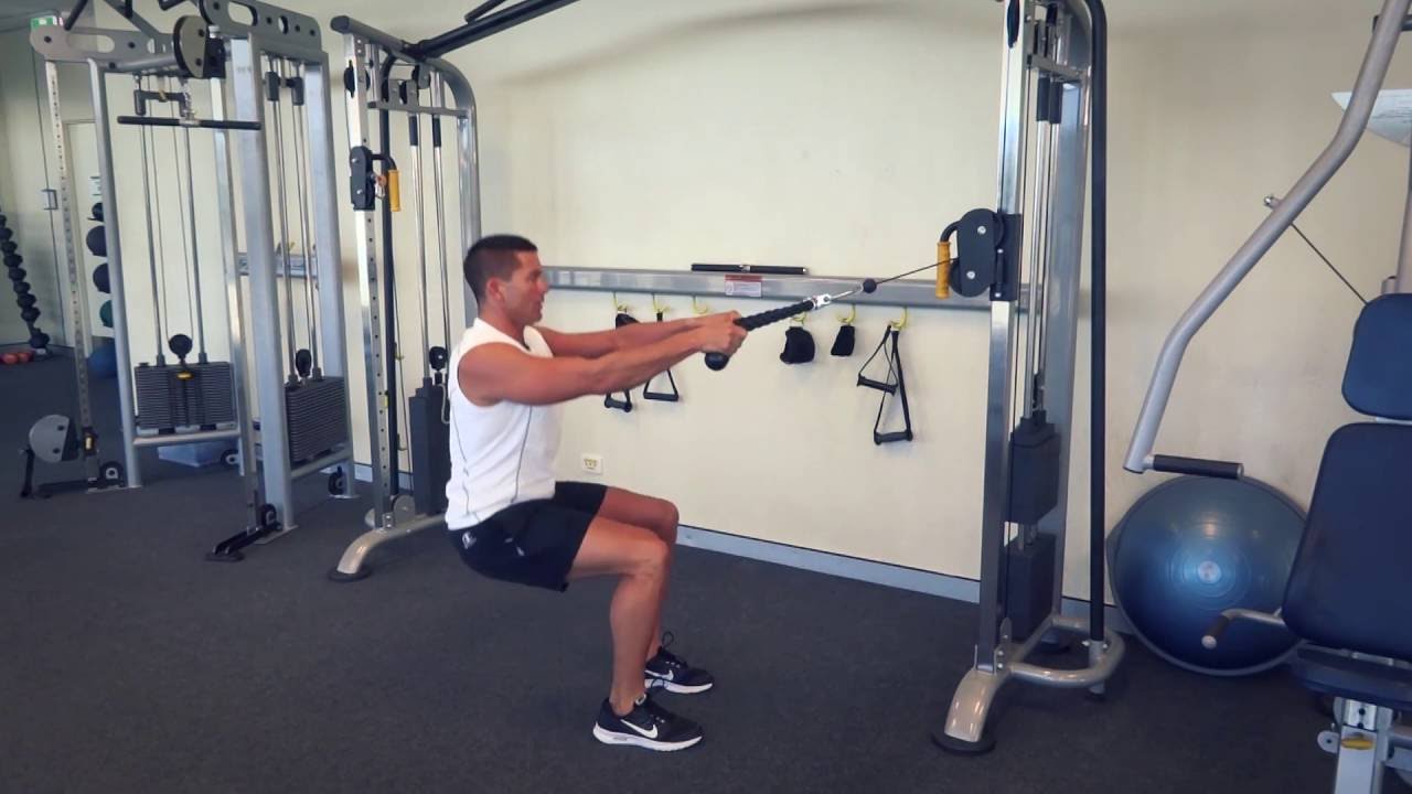 Cable Squat Row (Exercises.com.au)