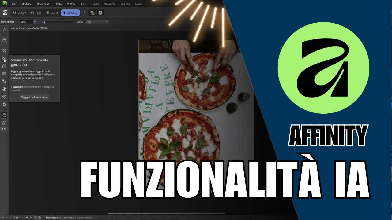 Tutta l'INTELLIGENZA ARTIFICIALE di AFFINITY by Canva