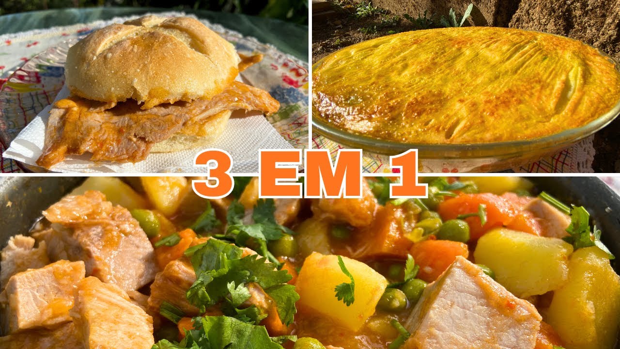 3 PRATOS DIFERENTES Com 2KG de Carne! Comida para Toda a Semana 