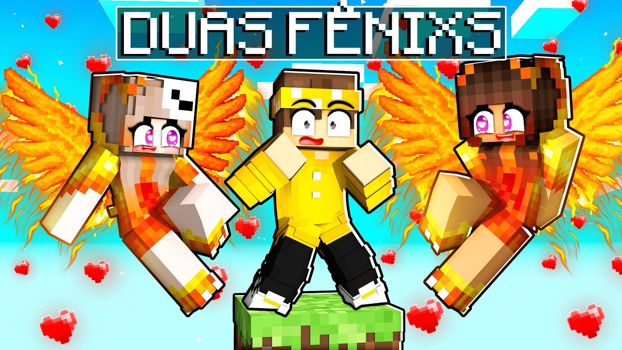 PRESO em APENAS UM BLOCO com DUAS FÊNIXS no Minecraft