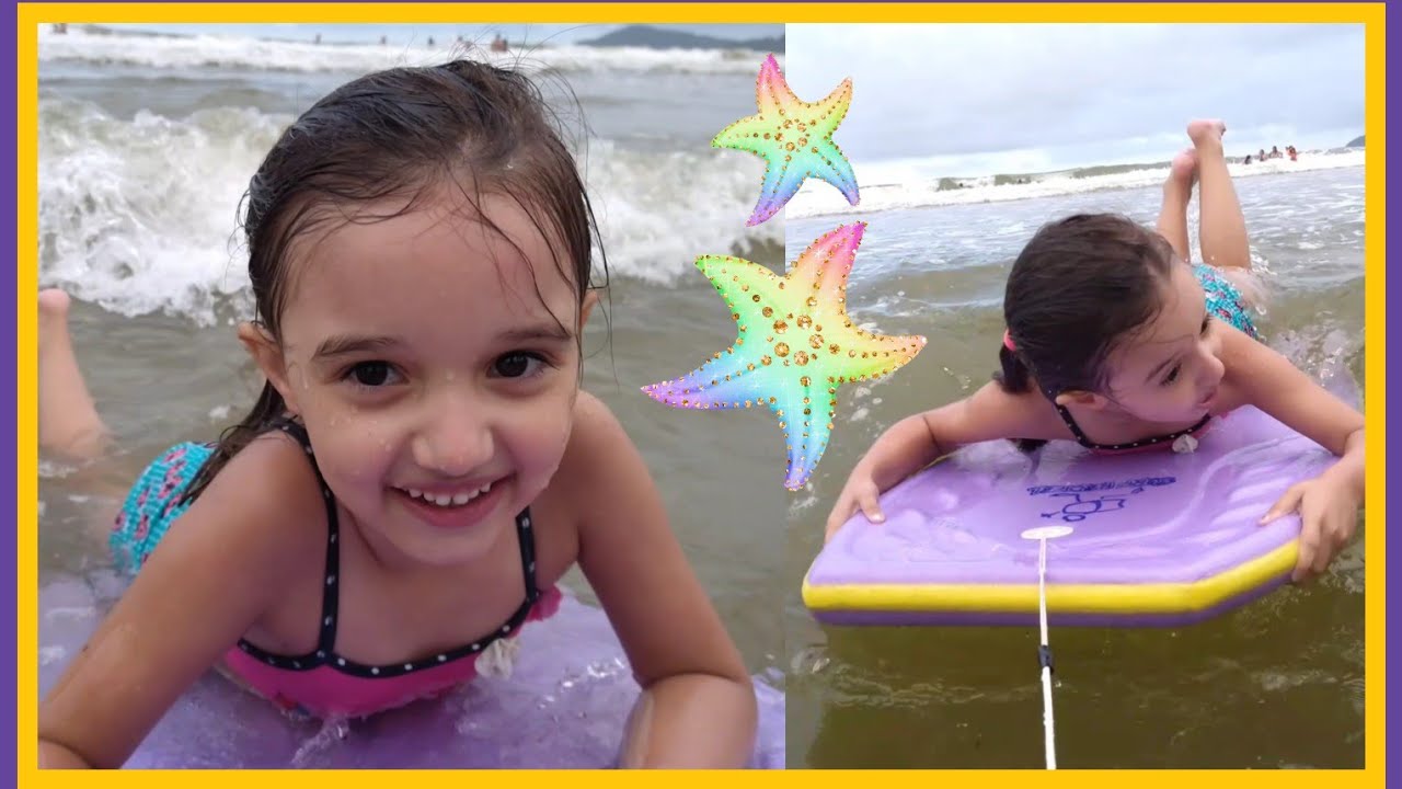 BRINCANDO na PRAIA! DIA DE DIVERSÃO E SURF!