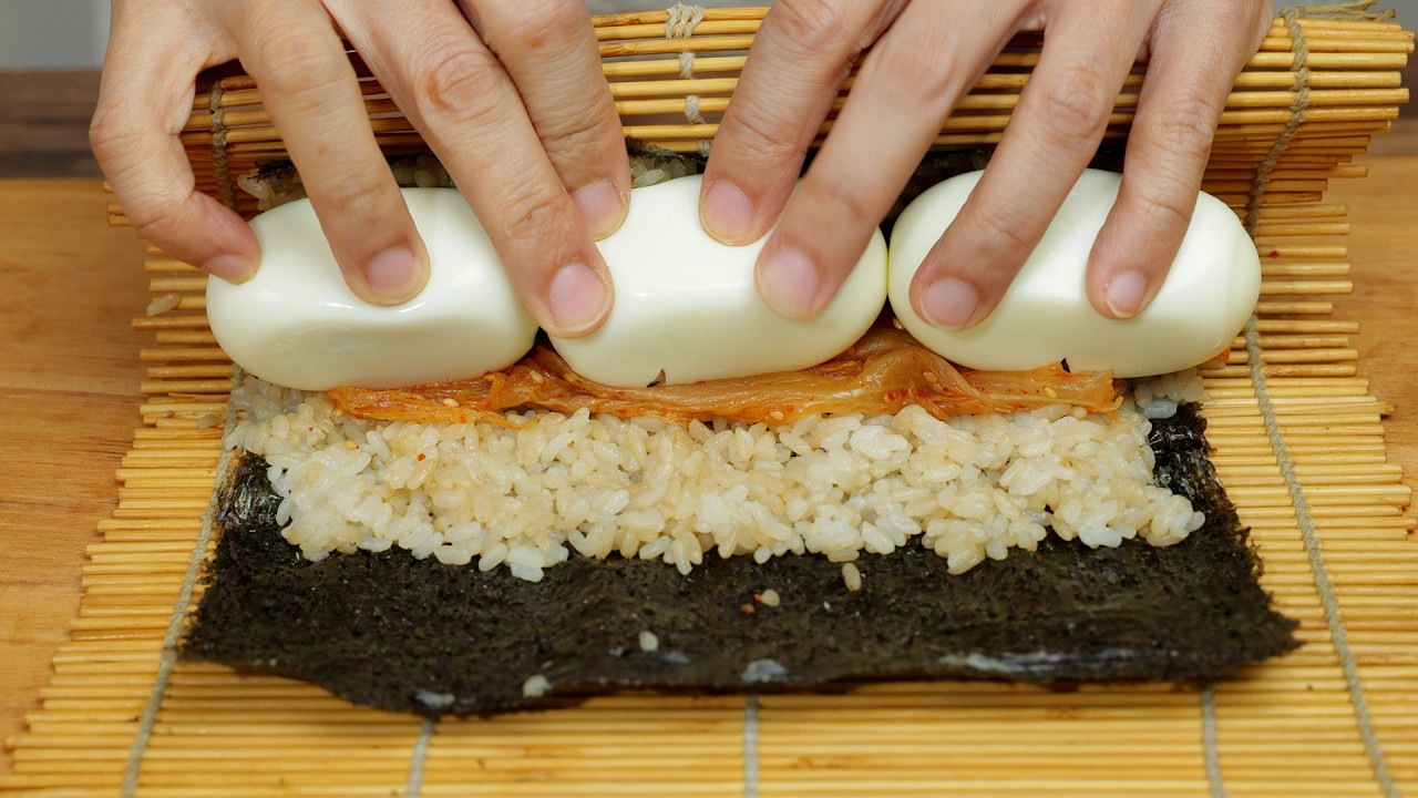 간단해야 해먹어요 묵은지와 찰떡인 김밥 | 모양이 이쁘면 맛도 이뻐져요 | 남편이 좋아하는 김밥