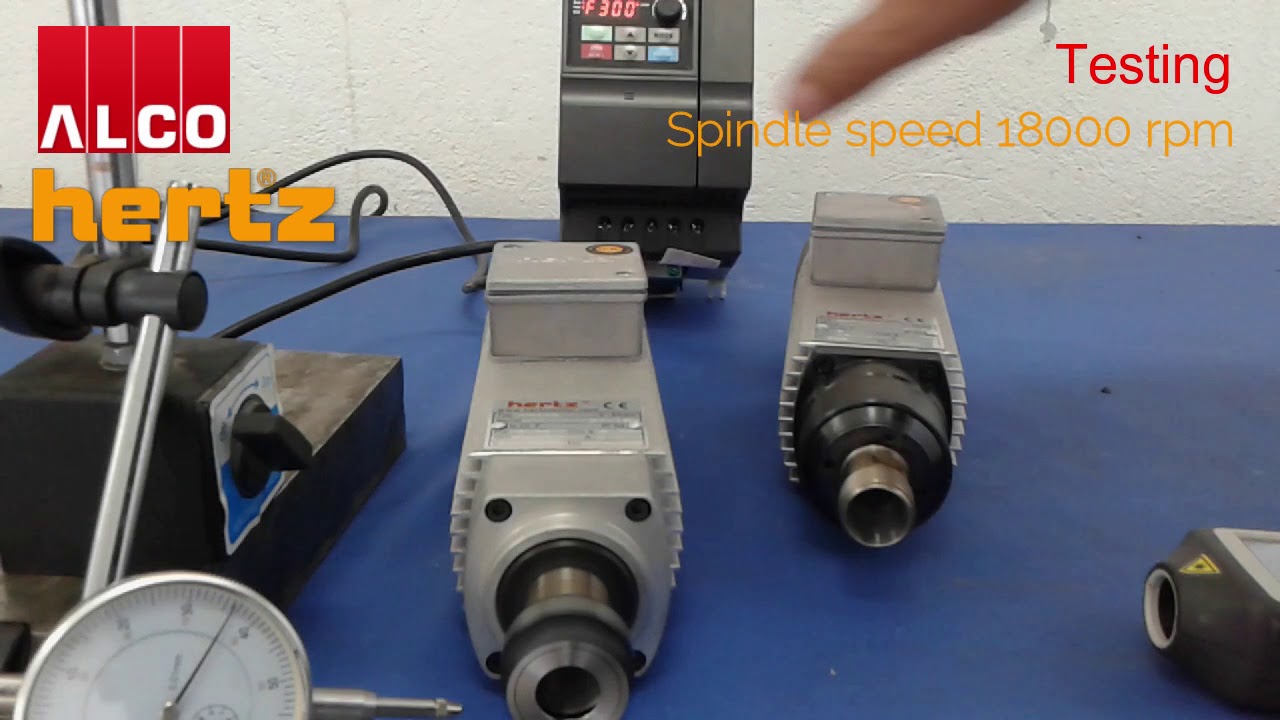 Hertz Spindle 0 75kw 18000 Testing