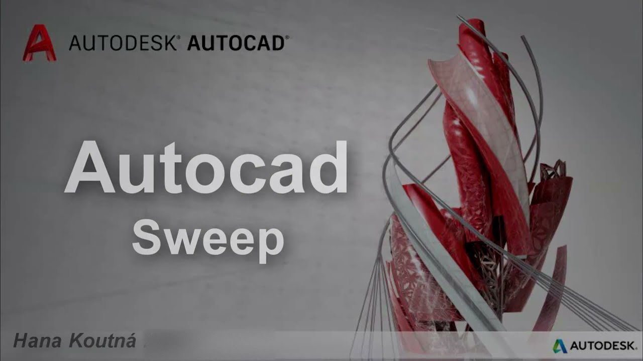 Autocad, objemov&eacute; modelov&aacute;n&iacute; - SWEEP