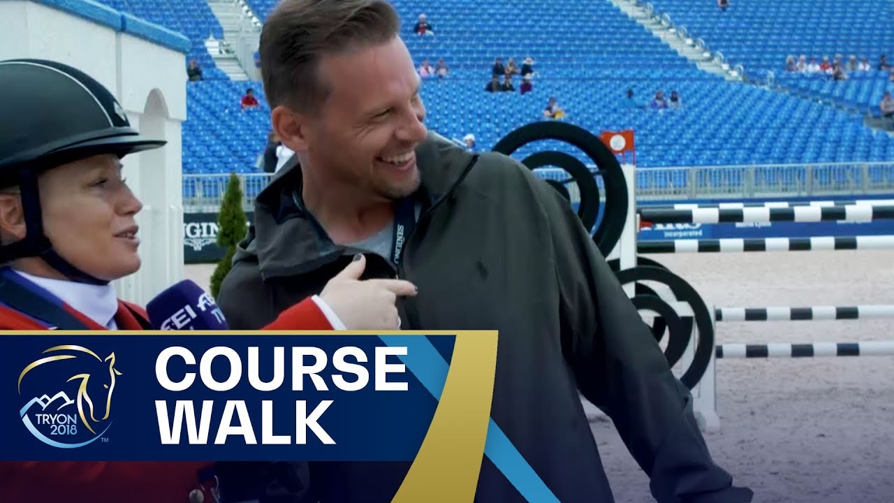 Nick does the Jumping-Course Walk | FEI World Equestrian Games 2018