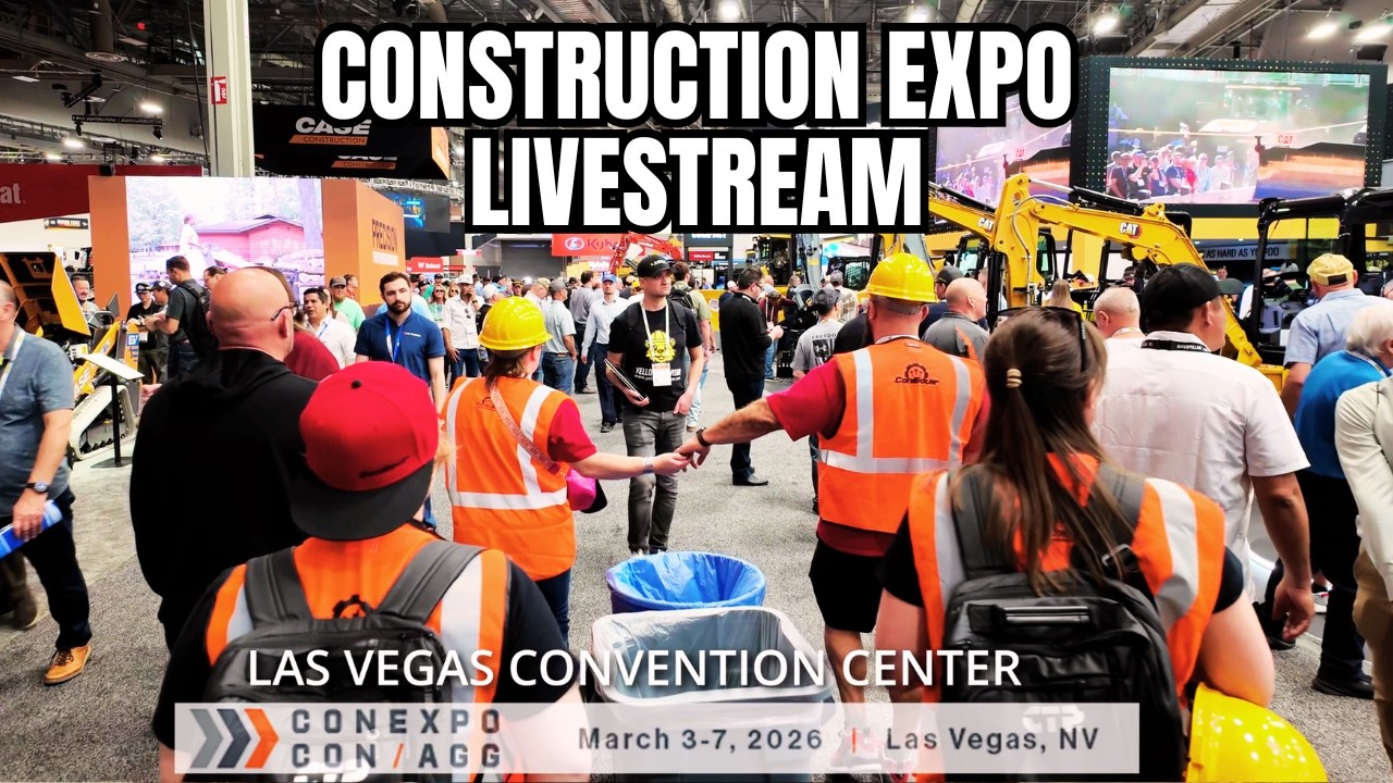 CONEXPO 2026 Las Vegas LIVE now, livestream irl tour