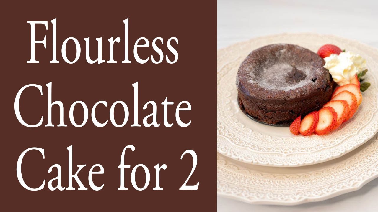 Flourless Chocolate Cake for 2