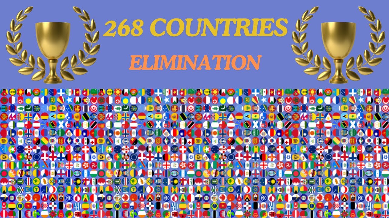 286 Countries Elimination Marble Race in Algodoo / Part 1