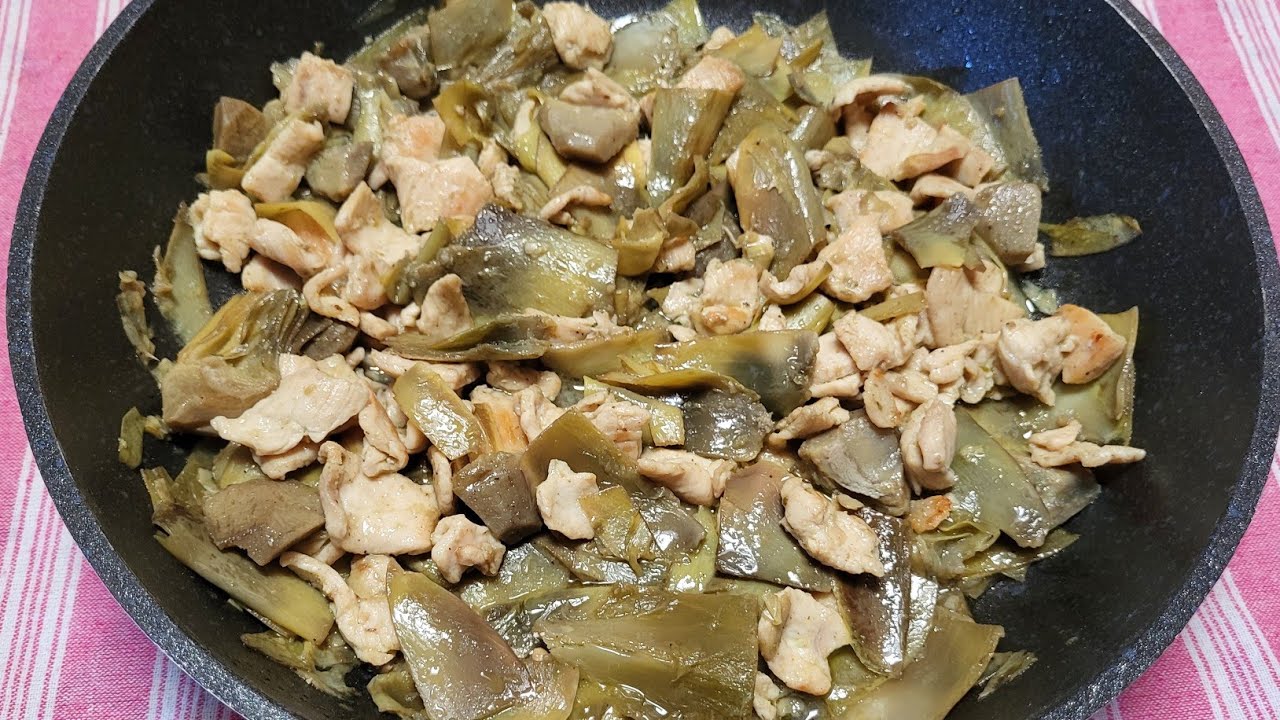 POLLO CON CARCIOFI IN PADELLA