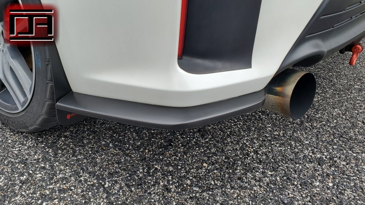 Ikon Motorsports Rear Bumper Lip Apron Splitters (BLRS-STC142P-PU) Install (Scion tC2.5 2014-2016)