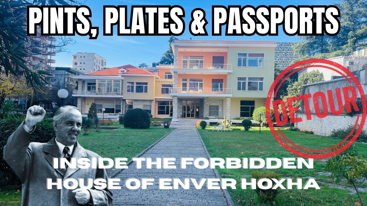 Inside Communist Albanian Dictator Enver Hoxha's House. A Story I wasn't Expecting. Door Ajar I'm In