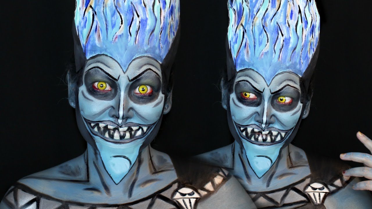 Hades Inspired Makeup Tutorial from Disney's Hercules ⚡️