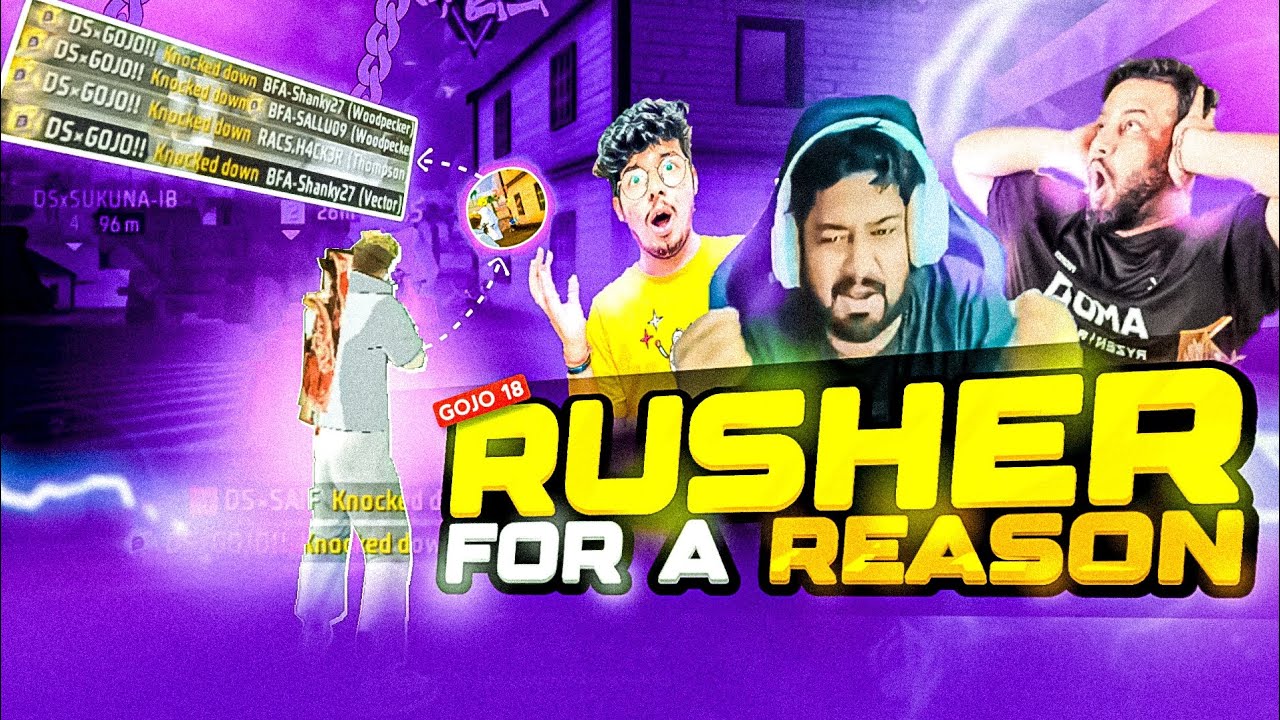 T1 TEAM DESTROY☠️ FREE FIRE TOURNAMENT HIGHLIGHT🔥|| RUSHER FOR A REASON 🇮🇳🏅||BY @GOJO!!🏆🏅 🇮🇳