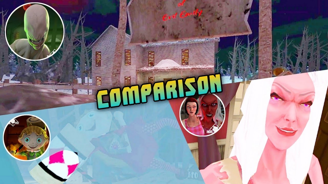 The Curse Of Emily Vs Scary Doll Vs The Curse Of Stepmother Intro Scenes ( Comparison )