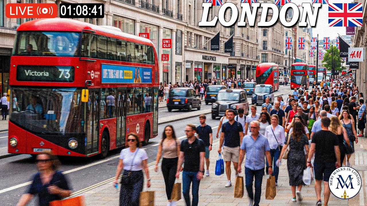 🔴🇬🇧 LIVE LONDON WALK 🔥 Amazing London City Centre Walk with Locals and Tourists | Shops, Urban Life