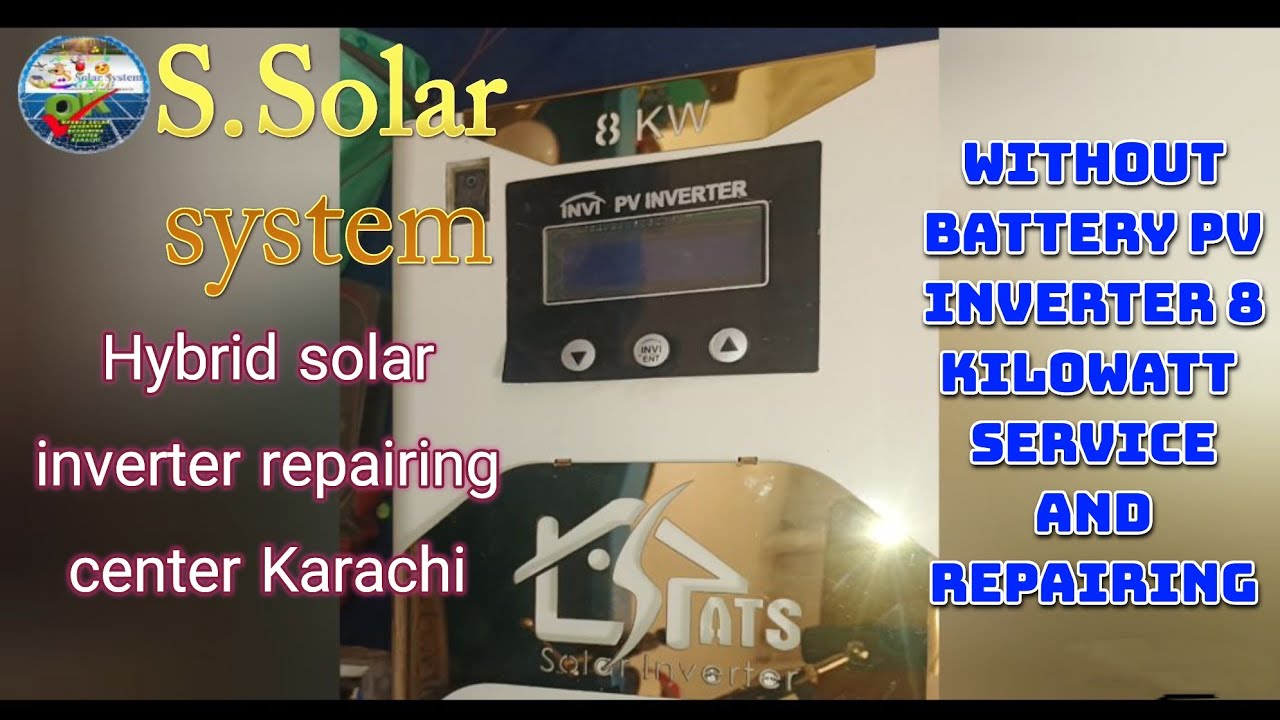 ATS INVT 8kw direct solar inverter repairing 