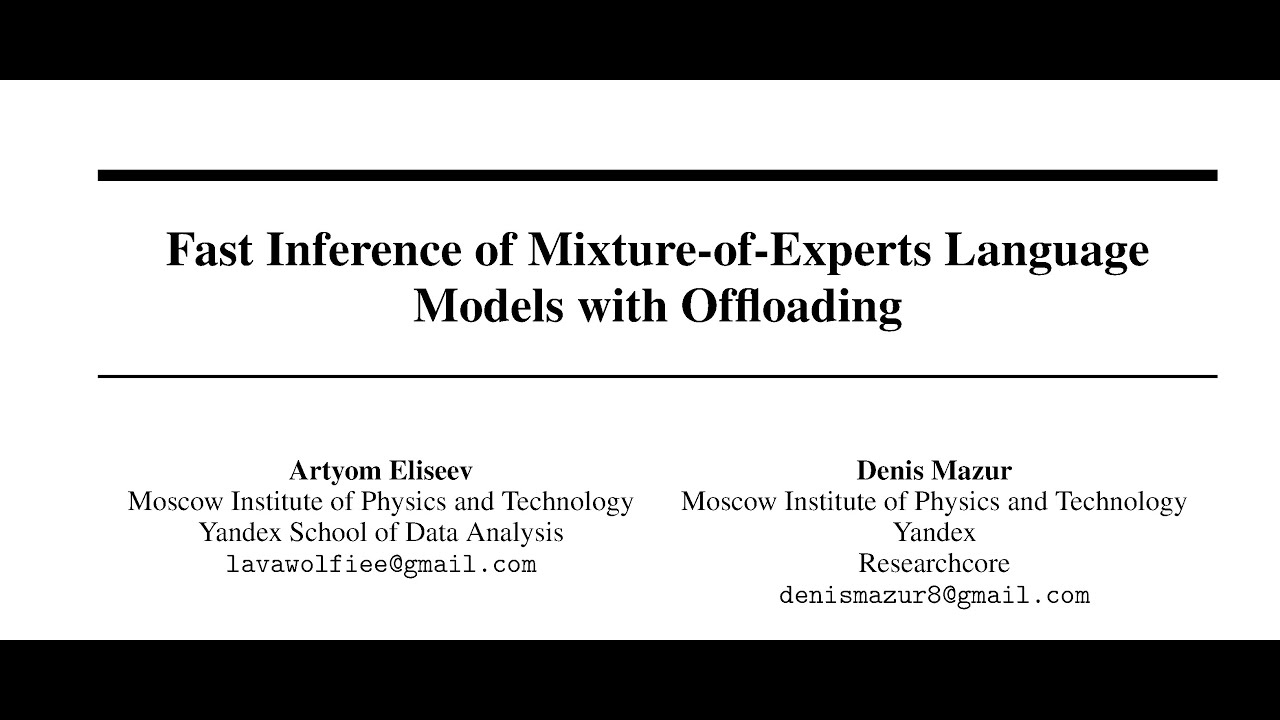 Fast Inference of Mixture-of-Experts Language Models with Offloading