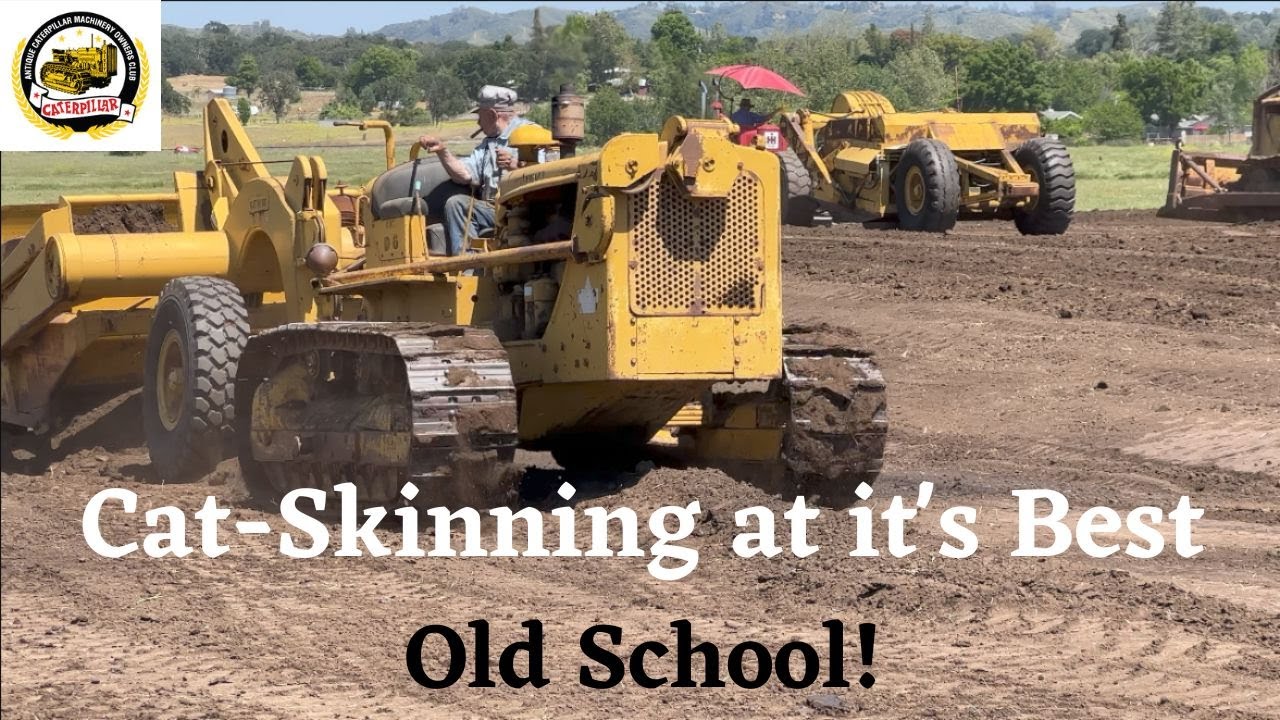 Caterpillar D4 & 40 Scraper, Cat D6 with Scraper, Cat D8, Cat D9T
