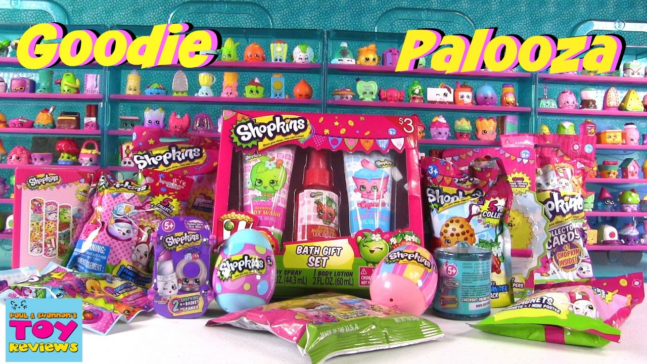 Shopkins Goodie Palooza #6 | Plush Hangers Magnets Food Fair Season 1 2 3 4 Unboxing | PSToyReviews