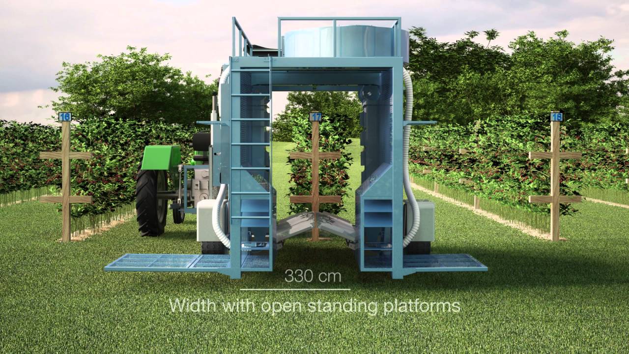 AIR JET BERRY HARVESTER KOKAN 500S - 3D ANIMATION