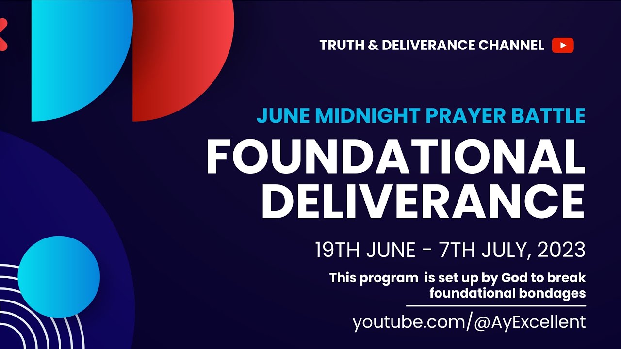FOUNDATIONAL DELIVERANCE DAY ONE JUNE MIDNIGHT PRAYER BATTLE| DR. D.K. OLUKOYA | BREAKING BONDAGES